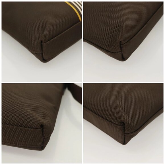 BURBERRY Black label Shoulder Bag Canvas Brown Aut - Picture 15 of 16